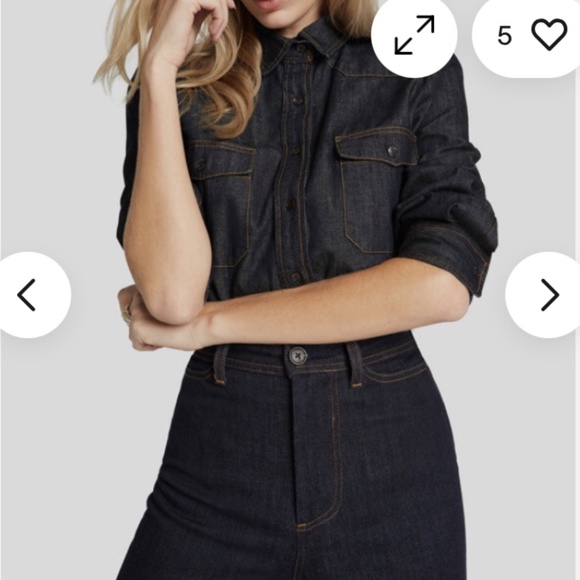 G. Label Goop Elise Denim Shirt - Picture 2 of 6